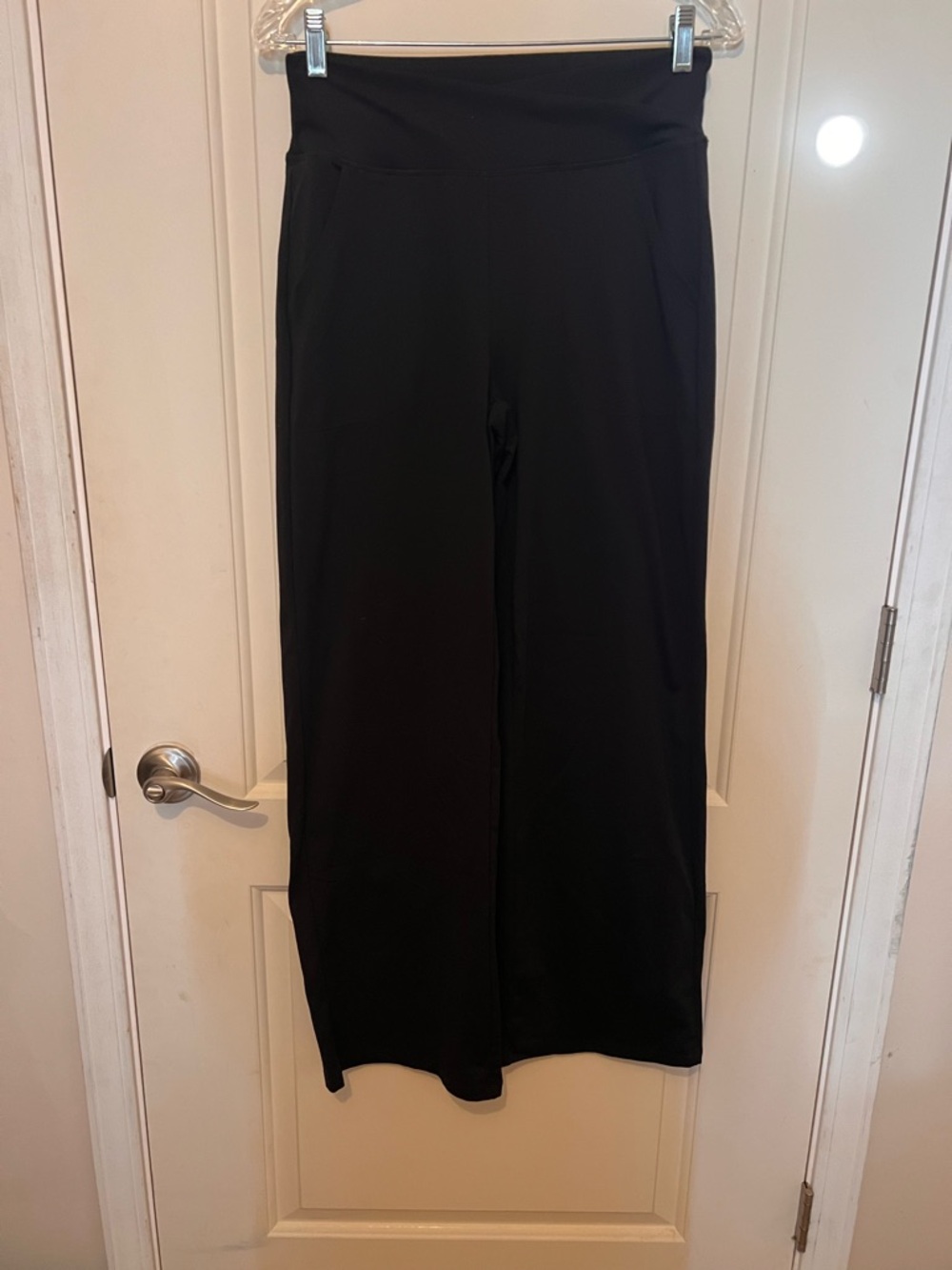 Classic Black Wide-Leg Yoga Pants